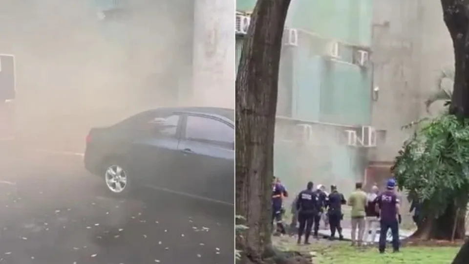 Incêndio no Ministério da Igualdade Racial deixa vítima com 60% do corpo queimado | Imagem: Reprodução/SBT News