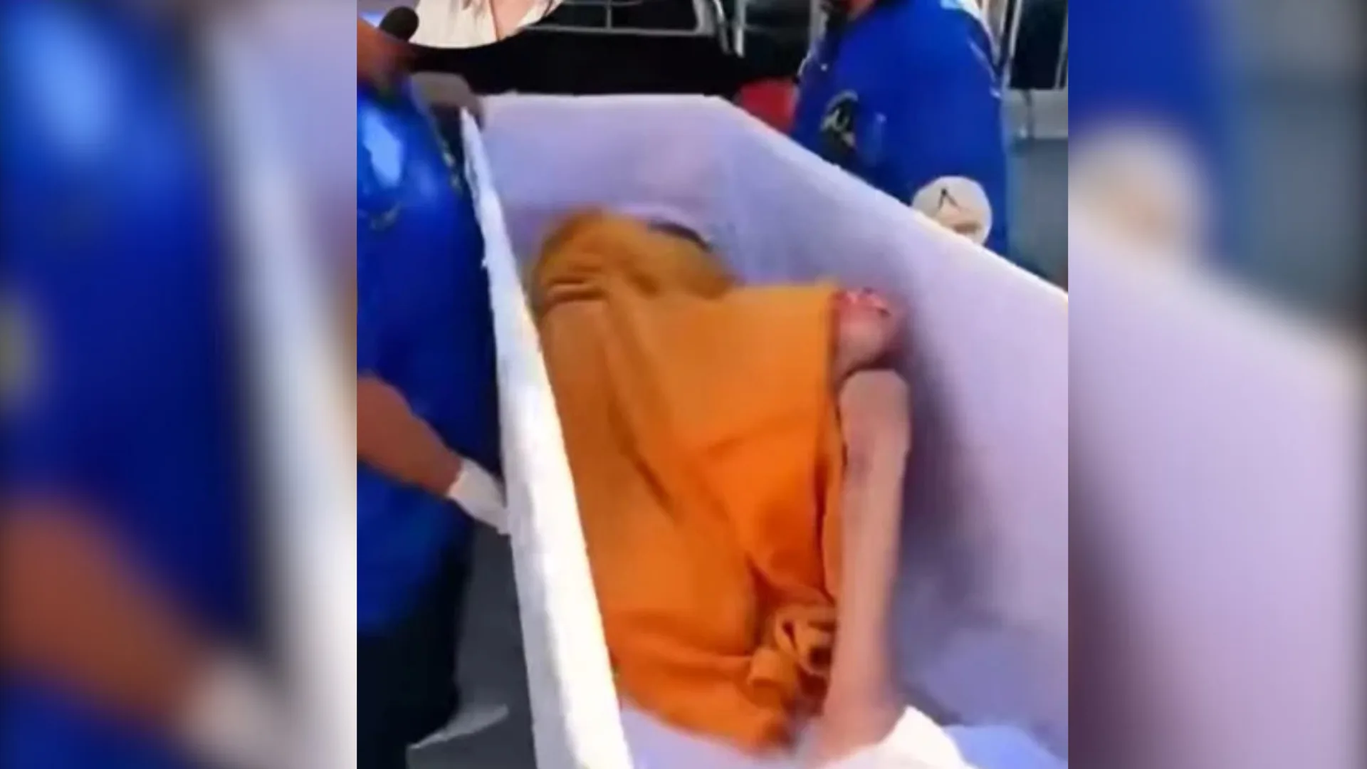 Mulher ‘ressuscita’ dentro de caixão momentos antes de cremação; veja vídeo do momento | Imagem: Reprodução/SBT News