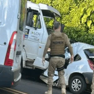 Motorista morre em colisão frontal após ultrapassagem proibida em SC | Imagem: Rádio Rural