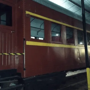 Fogo atinge vagão de trem turístico em SC e mobiliza bombeiros | Imagem: CBMSC