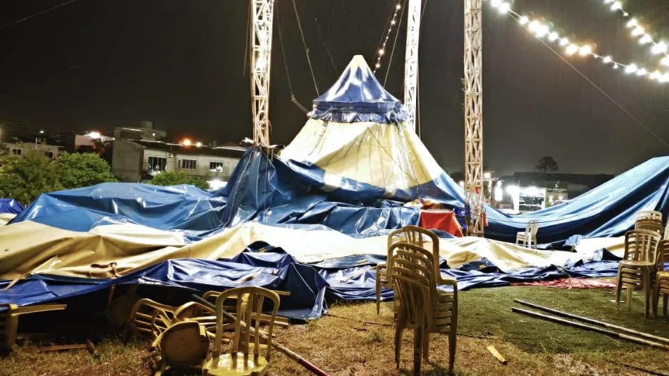 Ventos e chuva intensa causam danos e mobilizam Defesa Civil em Chapecó | Imagem: Defesa Civil 