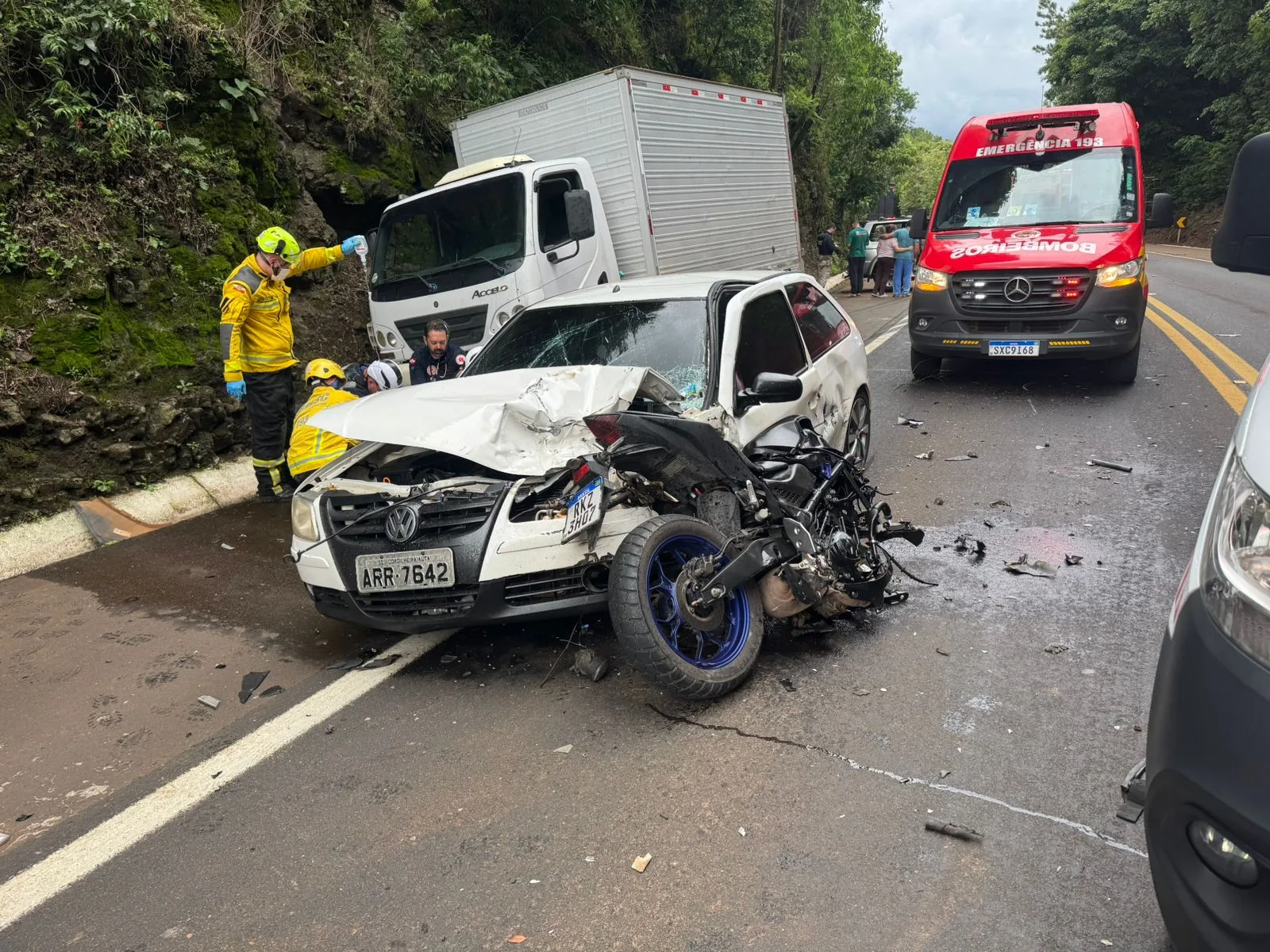 Colisão na BR-282 deixa um morto na BR-282 em SC