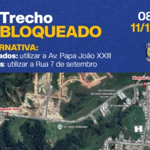 Avenida Dr. João Pedro Arruda é bloqueada para obras de drenagem em Lages