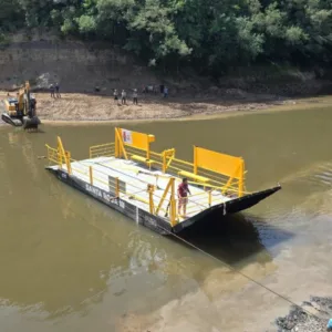 Balsa do Rio Canoas é entregue revitalizada na divisa entre Otacílio Costa e Bocaina do Sul | Foto: Reprodução