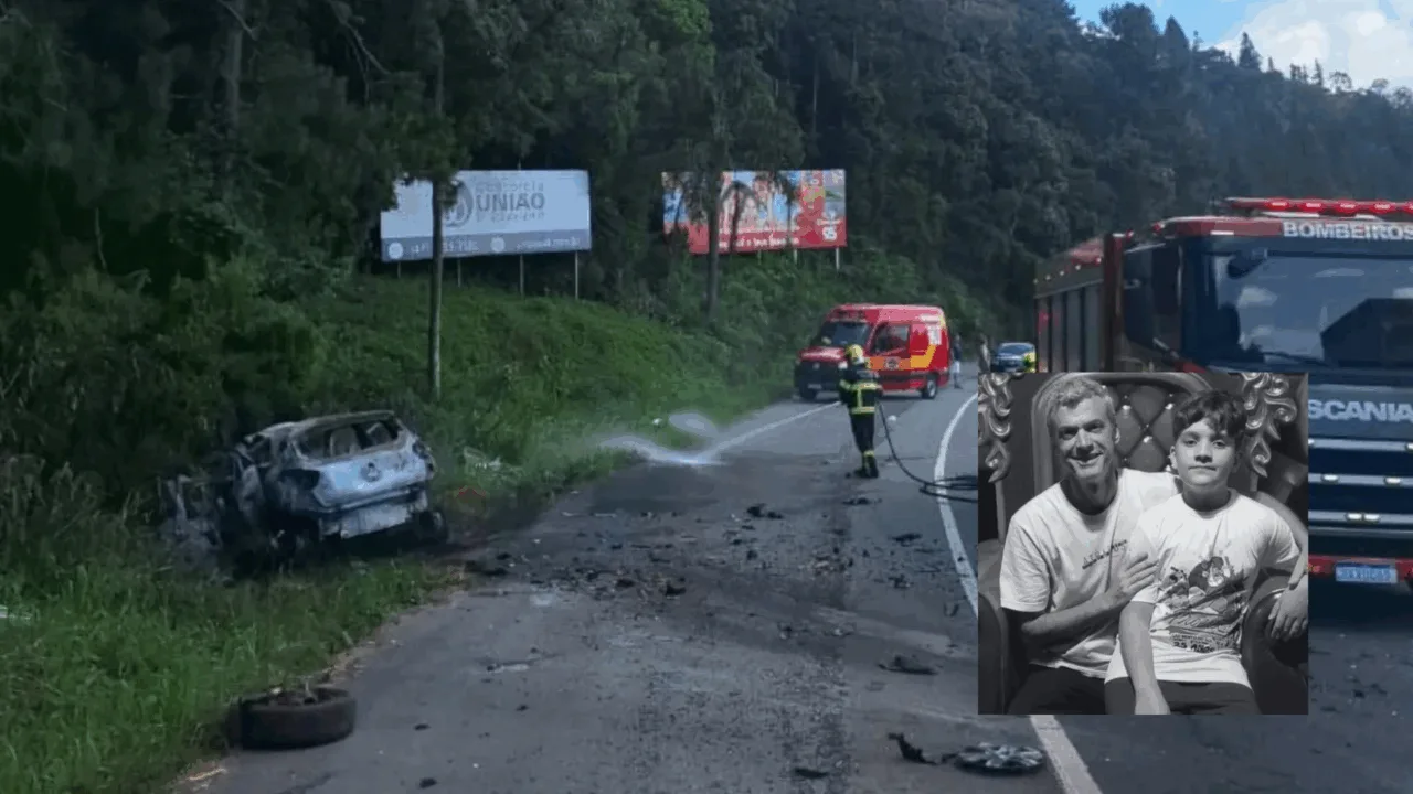 Identificados pai e filho mortos em grave acidente nas '27 Curvas', em SC
