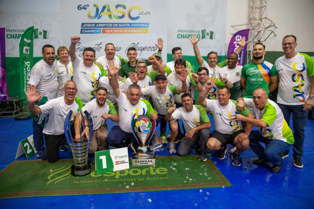 Chapecó é campeã geral dos JASC