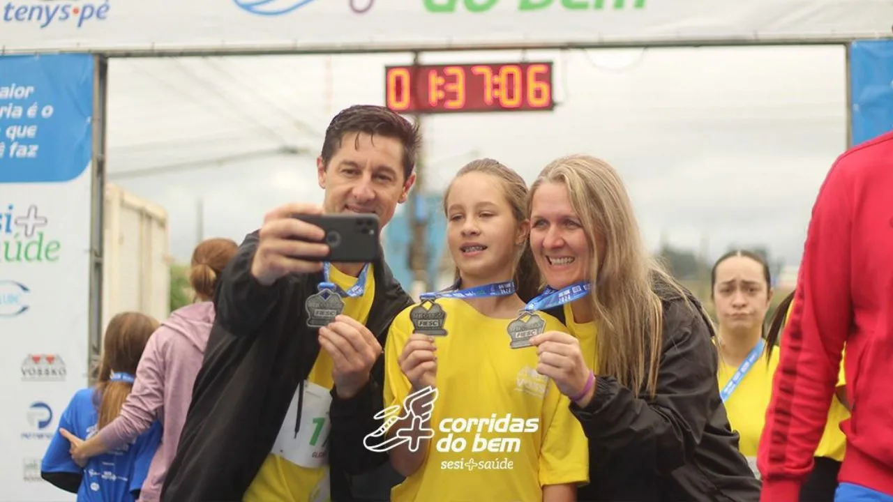 Corridas do Bem SESI + Saúde bate recorde de inscrições em Lages s | Foto: Arquivo Sesi/Serra | Jônatan Mota