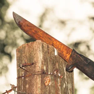 Homem é preso ao atacar mulher com um facão dentro de um bar