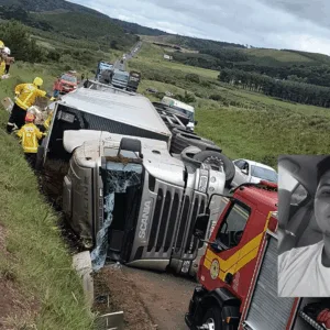 Motorista que morreu após caminhão tombar na BR-153 é identificado