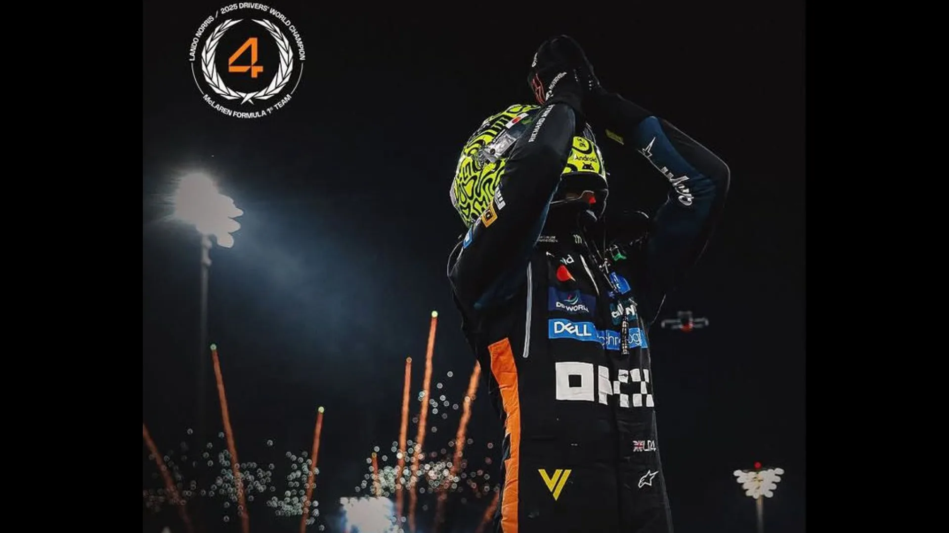 Norris se torna campeão mundial de Fórmula 1 pela primeira vez | Foto: Reprodução/@mclaren/Redes Sociais