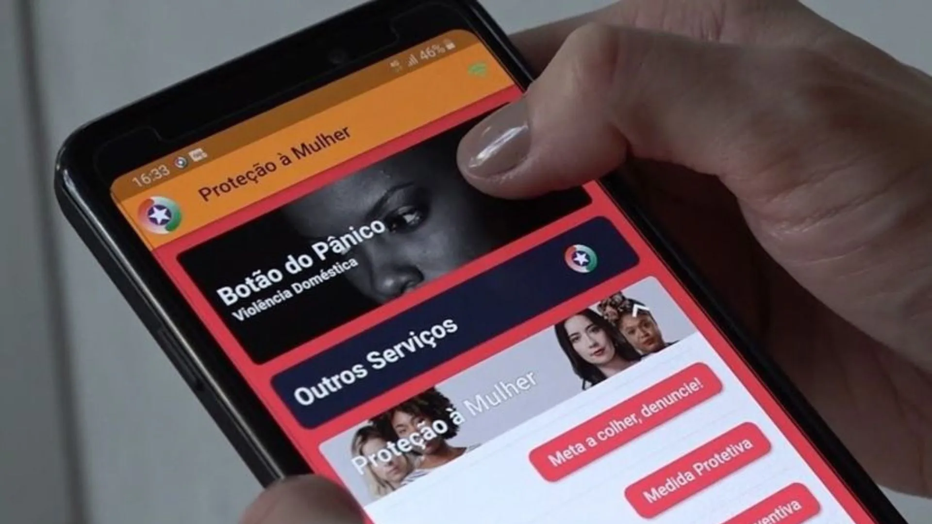 Mulher aciona botão do pânico e PM prende agressor em SC | Foto: divulgação | PMSC 