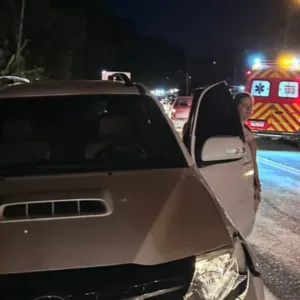 Homem é atropelado na SC-350 e sofre suspeita de traumatismo craniano