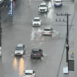 Chuva persistente causa alagamentos e transtornos no Litoral Norte de SC | Imagem: Divulgação/Redes Sociais