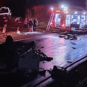 Dois motoristas morrem em grave colisão frontal na BR-163 entre PR e SC | Imagem: CBMSC