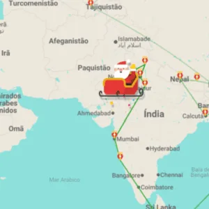 Foto: Google Santa Tracker/Reprodução