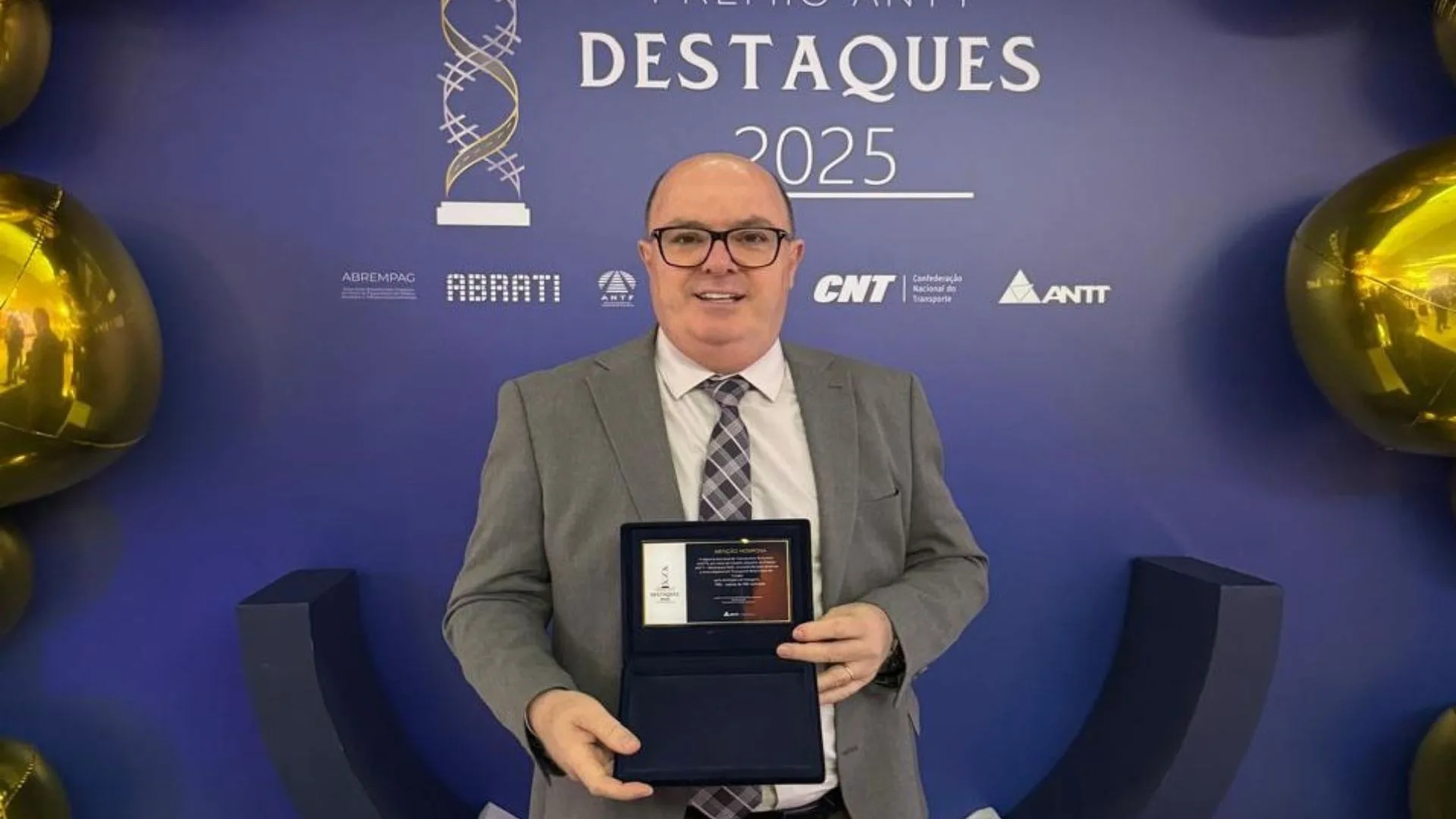 Transportes Tozzo é destaque nacional no Prêmio ANTT 2025 | Foto: divulgação. 