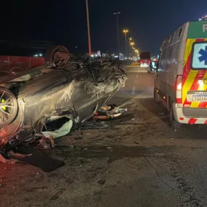 Acidente com carro de luxo termina em morte na BR-101 em SC - Foto: BC Trânsito/ Cedido ao SCC10