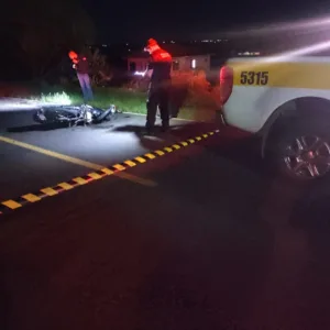 Acidente entre trator e motocicleta mata jovem de 24 anos na SC-163 - Foto: PMRv