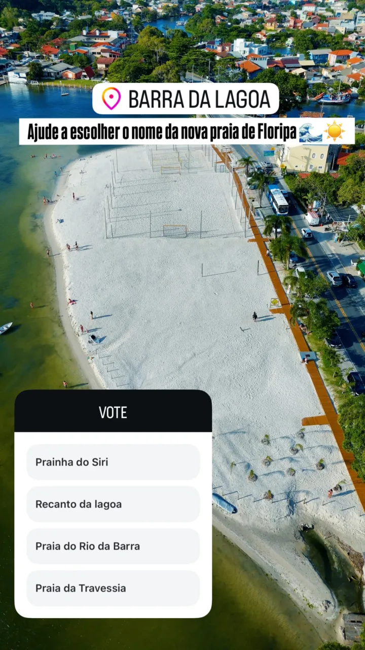 Barra da Lagoa ganha nova prainha