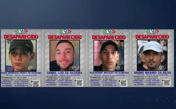 Tortura e corpos em vala: delegado detalha mortes de jovens de MG desaparecidos em SC - Foto: PMSC