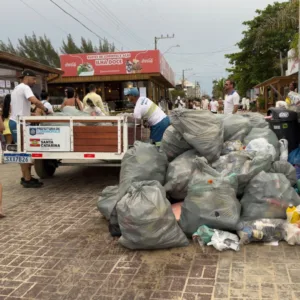 Mesmo com mais público, limpeza do Réveillon é recorde em Florianópolis | Foto: divulgação / PMF 