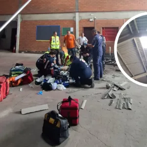 Homem morre após cair de telhado de aproximadamente 10 metros em SC - Foto: CBMSC