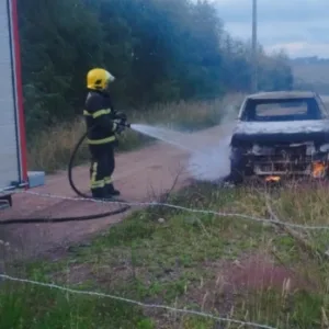 Criminosos invadem casa, rendem família e incendeiam veículo roubado na Serra