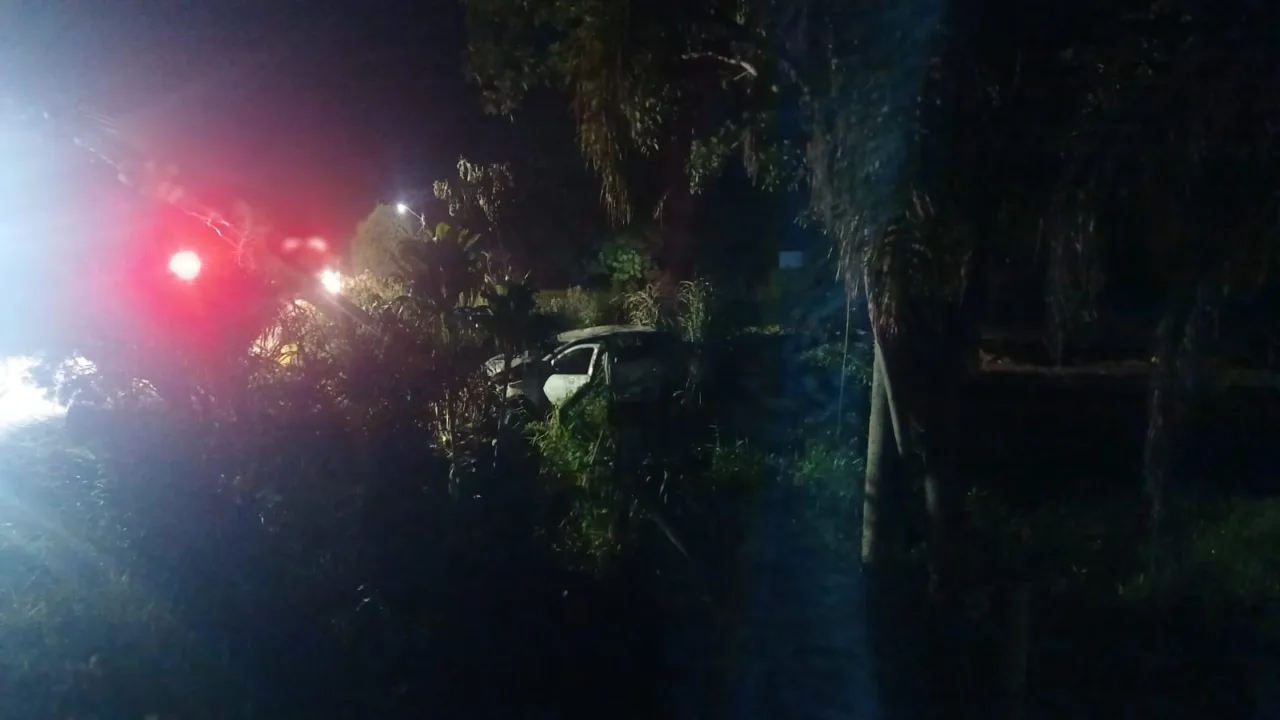 Professor morre após carro bater em poste e pegar fogo em SC