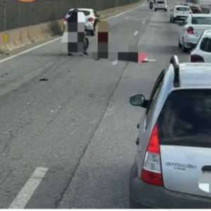 Acidente na BR-282 deixa trânsito lento nesta quinta (19) | Foto: Reprodução/Ricardo Pastrana