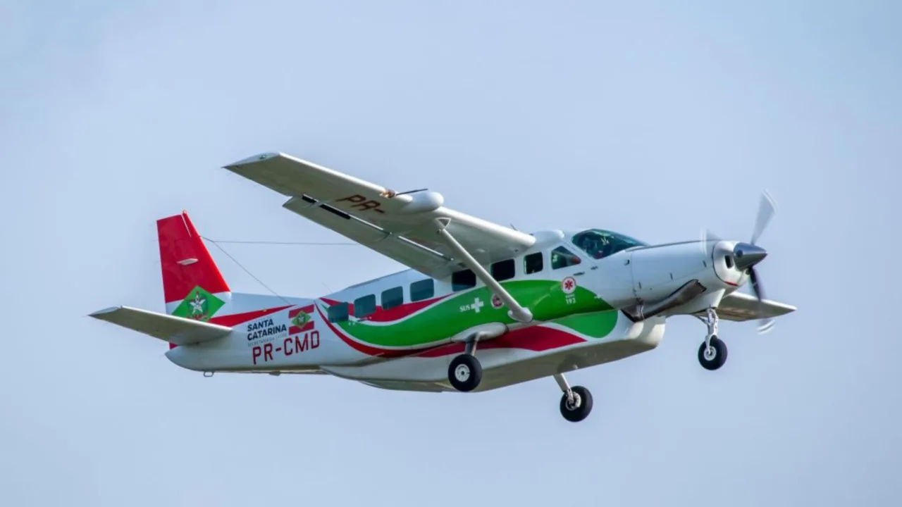 Base aérea de Joaçaba bate 1.000h de voo salvando vidas