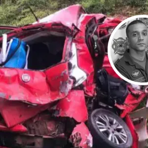 Bombeiro e namorada morrem em grave acidente na BR-282 em SC - Foto: CBMSC/Redes Sociais 