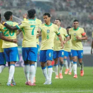 Brasil faz último teste contra o Egito antes da Copa do Mundo.| Foto: Divulgação SBT Sports / Reprodução CBF