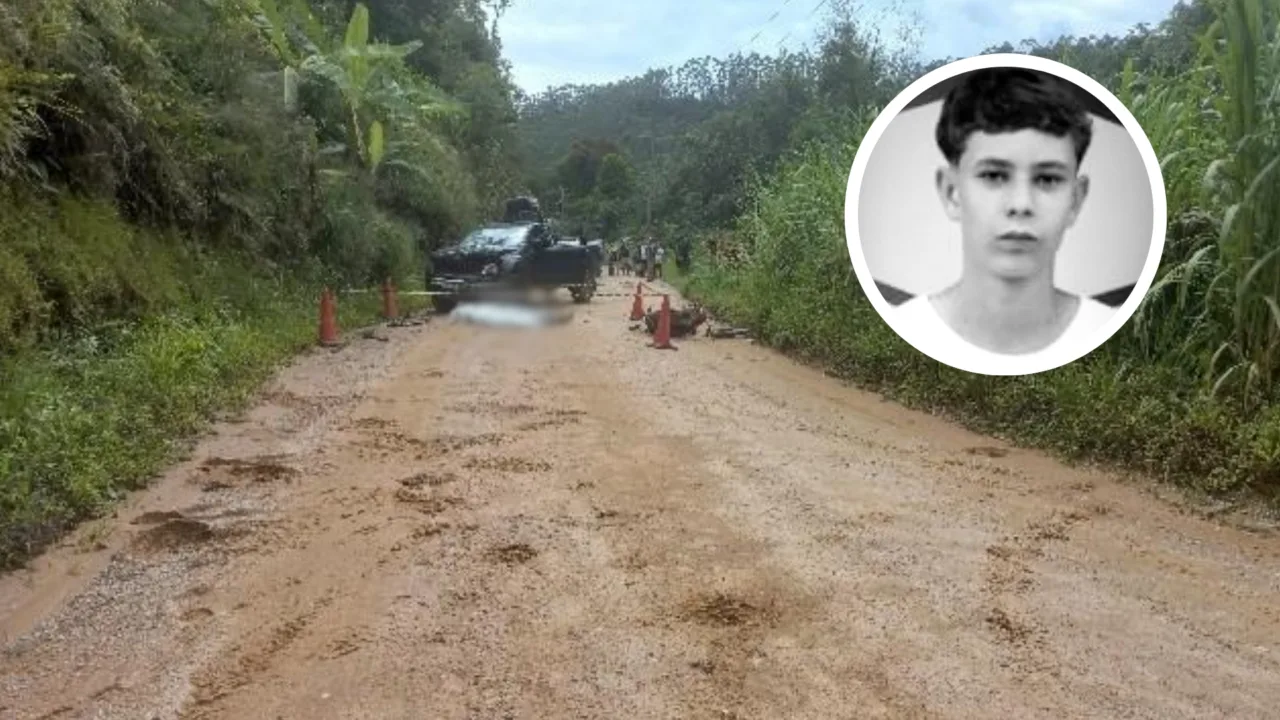 Identificado adolescente que morreu após colisão entre moto e caminhonete em SC
