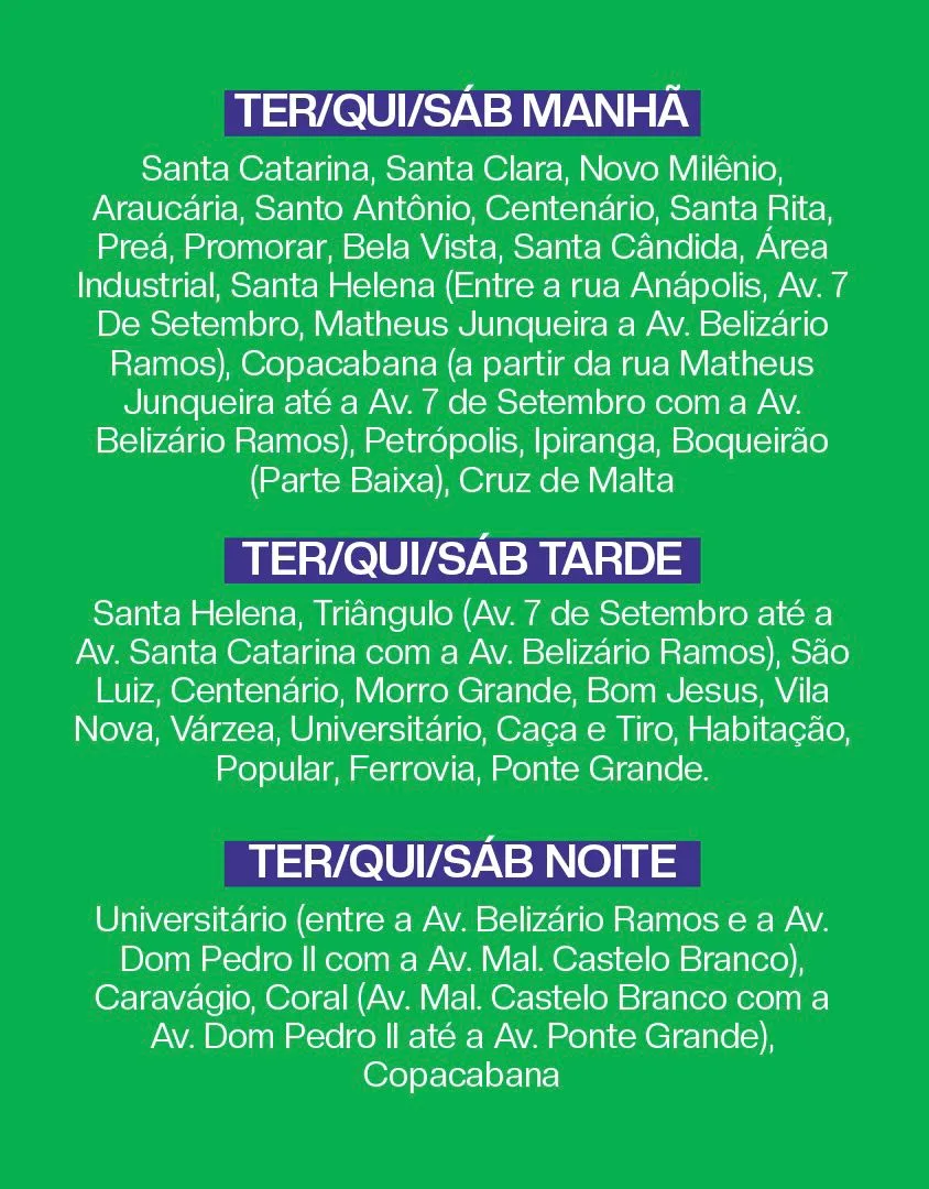 Lages terá novos horários na coleta de lixo em março