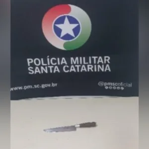 Mulher é presa após esfaquear cachorro em SC- Foto: PM