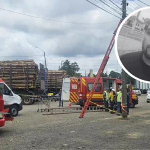 Identificado trabalhador morto eletrocutado em poste na Serra Catarinense | Foto: Rodrigo Silvério/Rádio Clube de Lages 