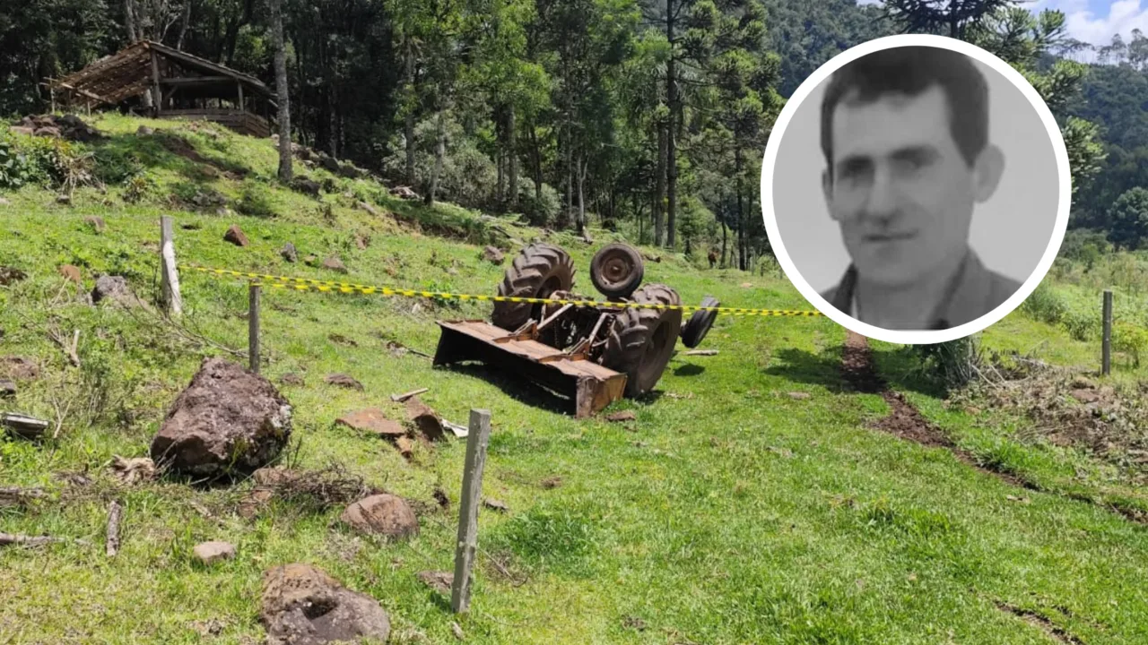 Quem era o homem que morreu após trator tombar no interior de SC