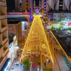 Túnel Encantado permanecerá aceso em Lages até o Carnaval | Foto: Marlon Sá Molim