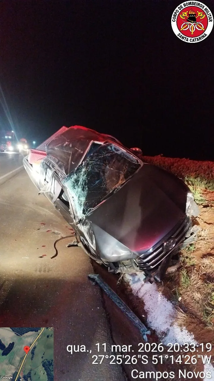 Casal morre após capotamento na BR-470 em SC (3)