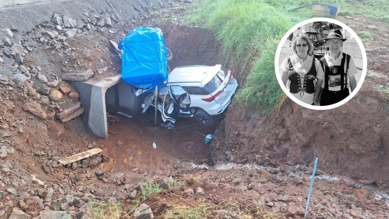 Casal morre após grave acidente na SC-305