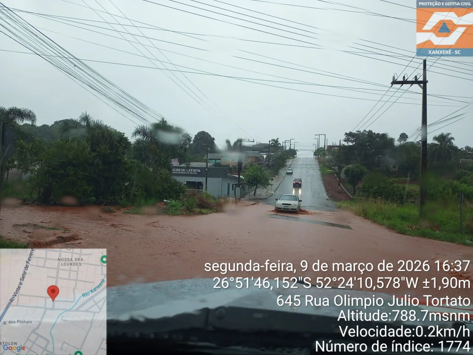 Foto: Defesa Civil/Reprodução