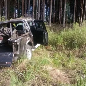 Colisão entre dois veículos deixa um ferido na SC-390 | Foto: 5º BBM