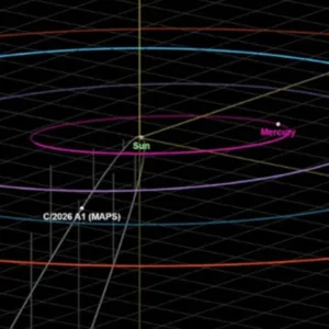 'Cometa da Páscoa' poderá ser um dos maiores fenômenos astronômicos do ano | Foto: Reprodução / Laboratório de Propulsão a Jato da NASA via Metrópoles