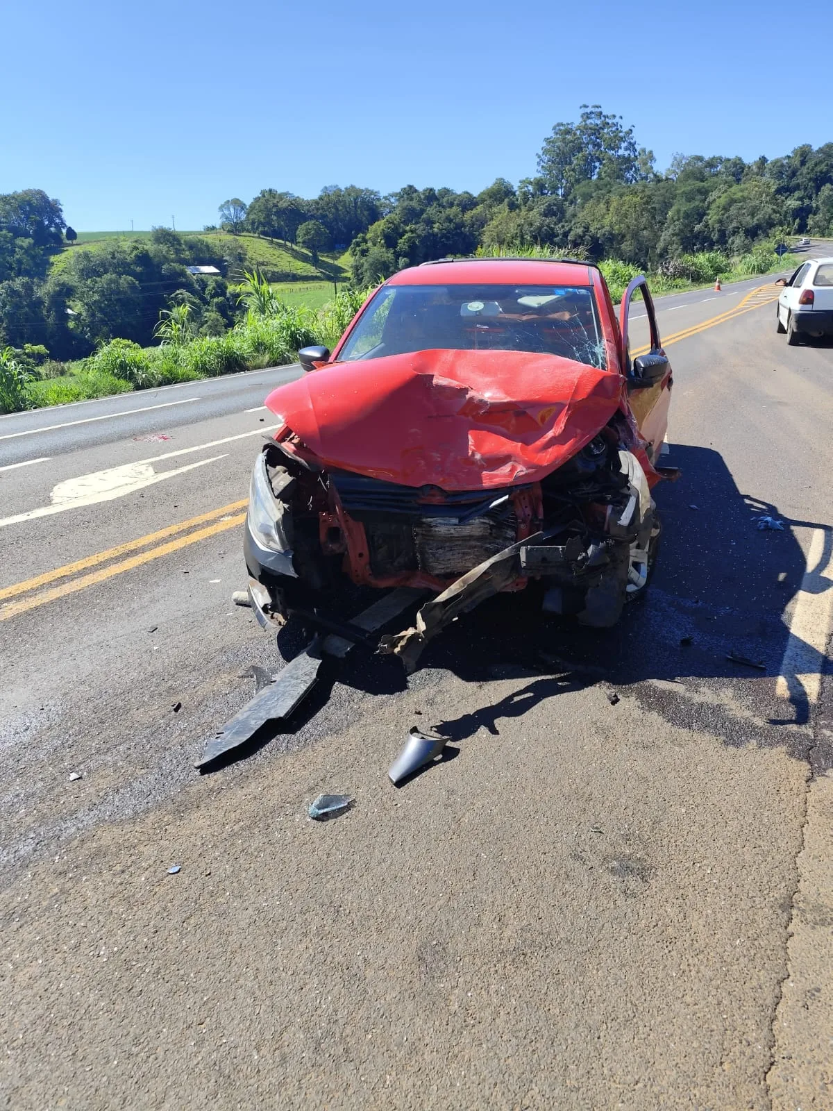 Criança de 11 anos morre após acidente na SC-157 em Quilombo