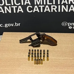 Homem é preso por disparos em cortejo fúnebre em Lages | Foto: reprodução