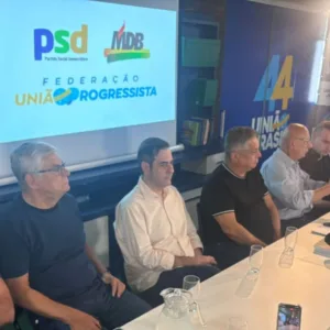João Rodrigues anuncia MDB de vice e candidatura única de Amin ao Senado | Foto: Upiara Boschi.