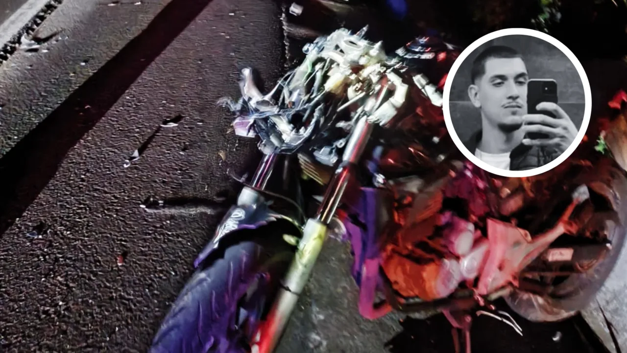 Jovem morre após acidente entre moto e caminhão em SC