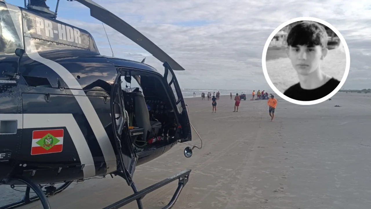 Jovem morre após se afogar em praia do Sul de SC