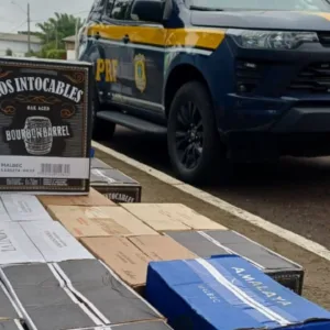 PRF apreende 360 garrafas de vinho em operação na BR-282