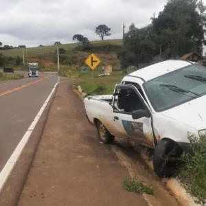 Saída de pista deixa dois feridos na SC-390 em Campo Belo do Sul